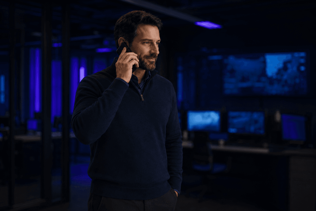 : Incident-response professional standing and calling for expert guidance in a security operations environment.